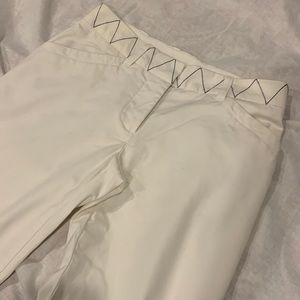 Size 4 beautiful white (Not See Thru) pants. Like new, see photos.
